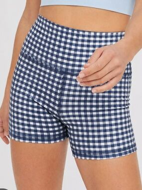 aerie gingham biker short